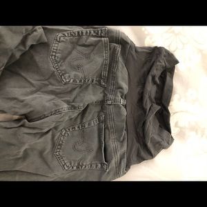 AG maternity grey skinny jeans